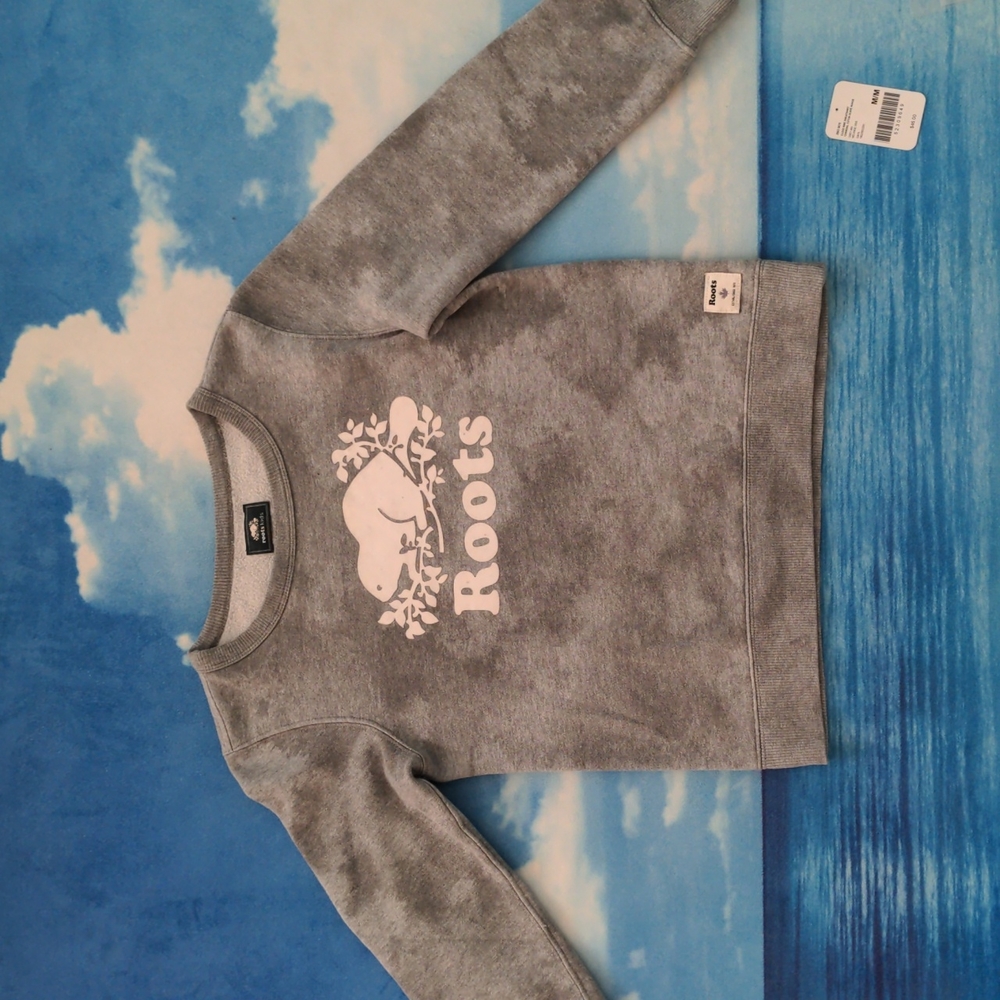 Roots Kids Cloud Nine Sweatshirt☁️ grey mix size M